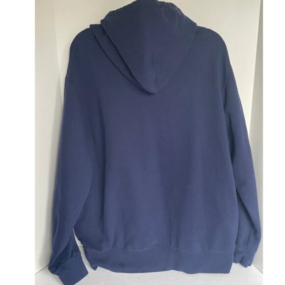 Polo Ralph Lauren Men’s XXL Blue Triple Pony Hoodie Equestrian Logo Classic Swea - Picture 3 of 7
